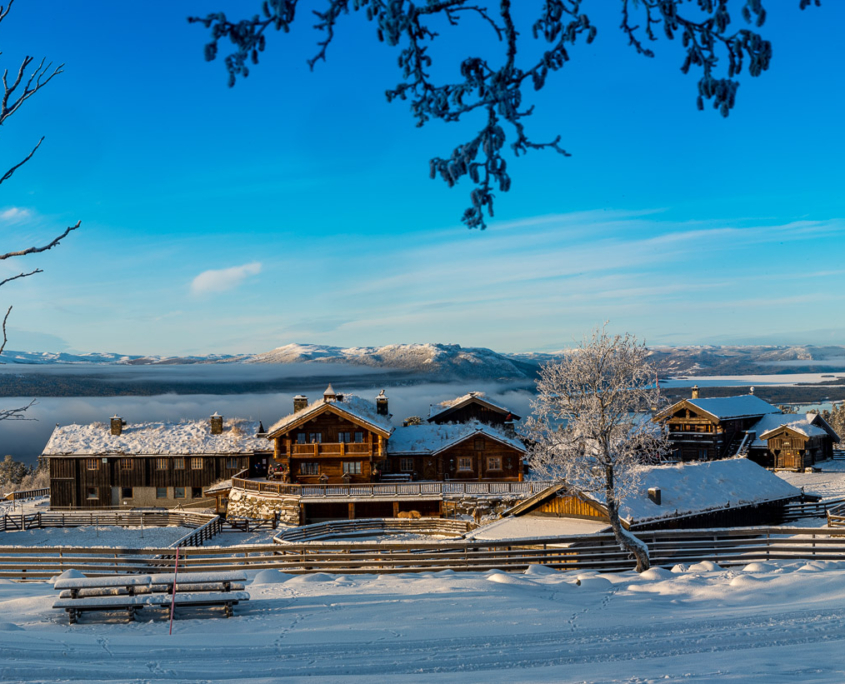 Langedrag Naturpark i vinterdrakt